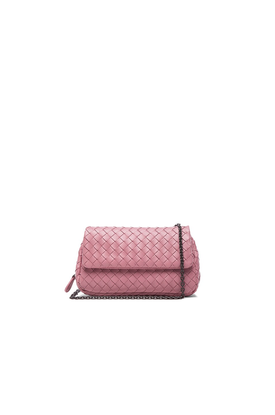 Image 1 of Bottega Veneta Fold Over Messenger Bag in Mallow