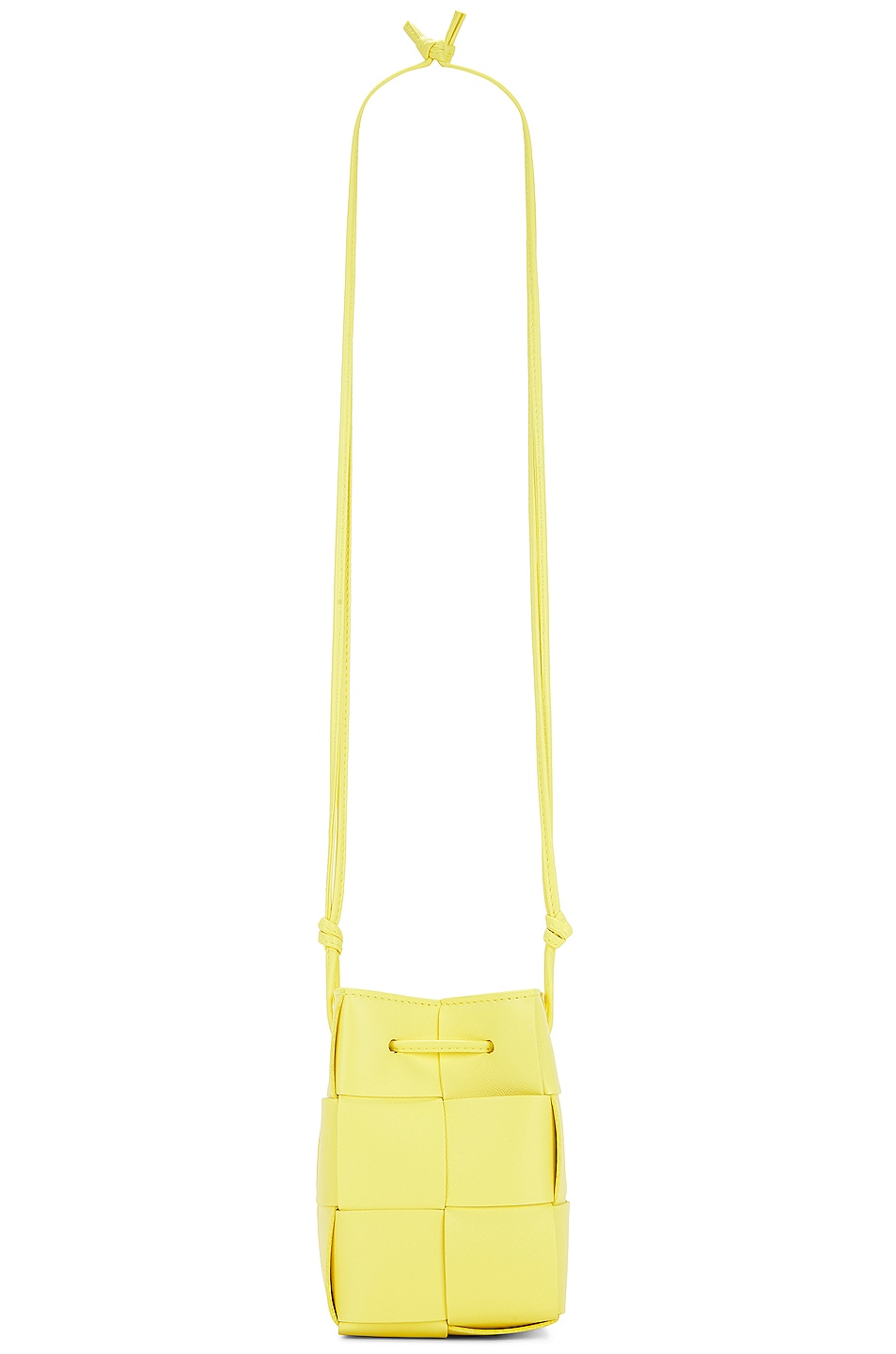 Mini Bucket Crossbody Bag in Yellow