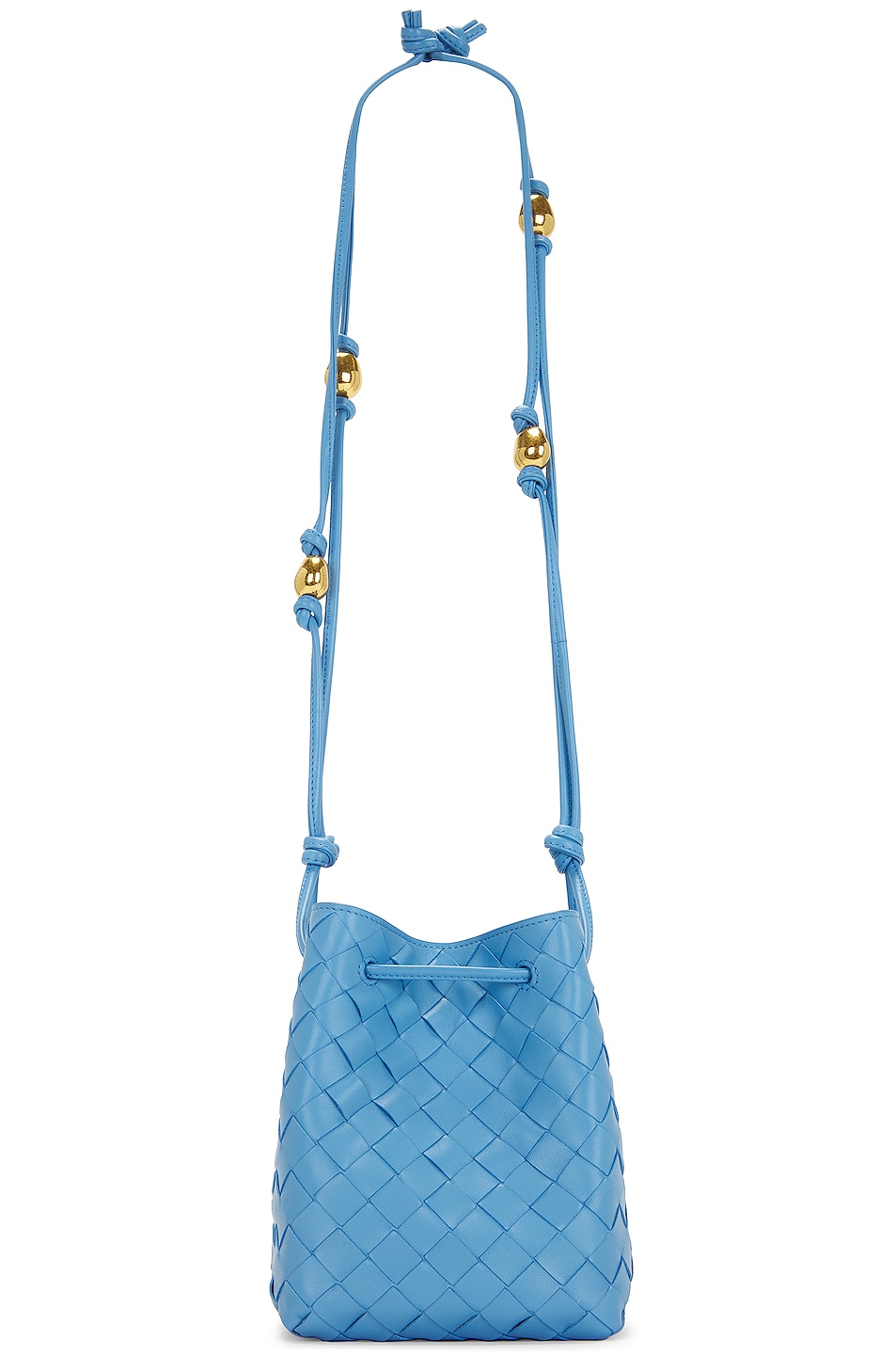 Small Crossbody Bucket Bag in Blue