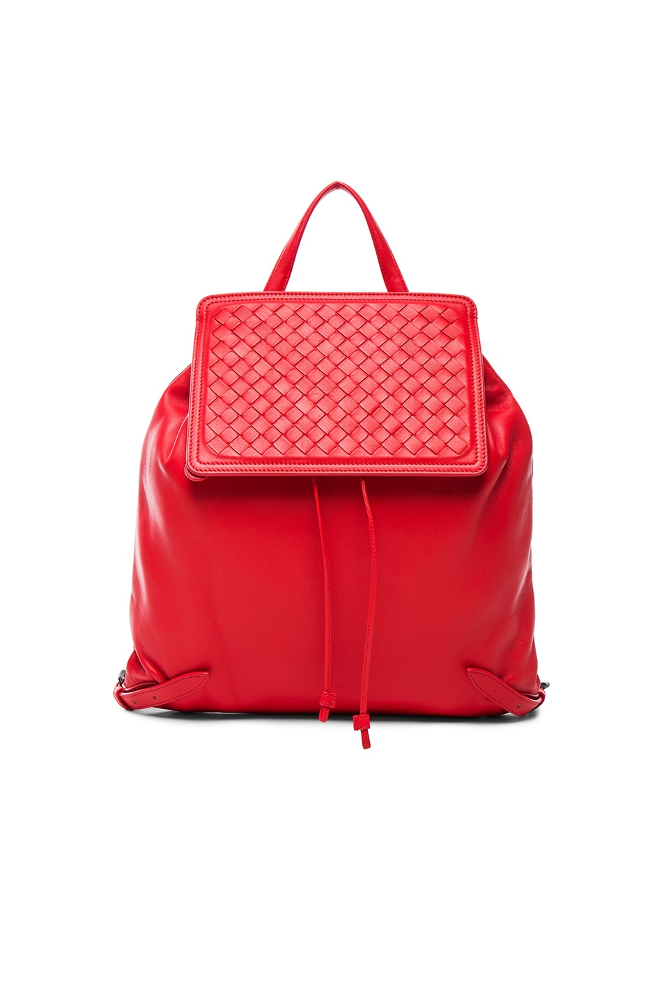 Image 1 of Bottega Veneta Woven Leather Backpack in Vesuvio