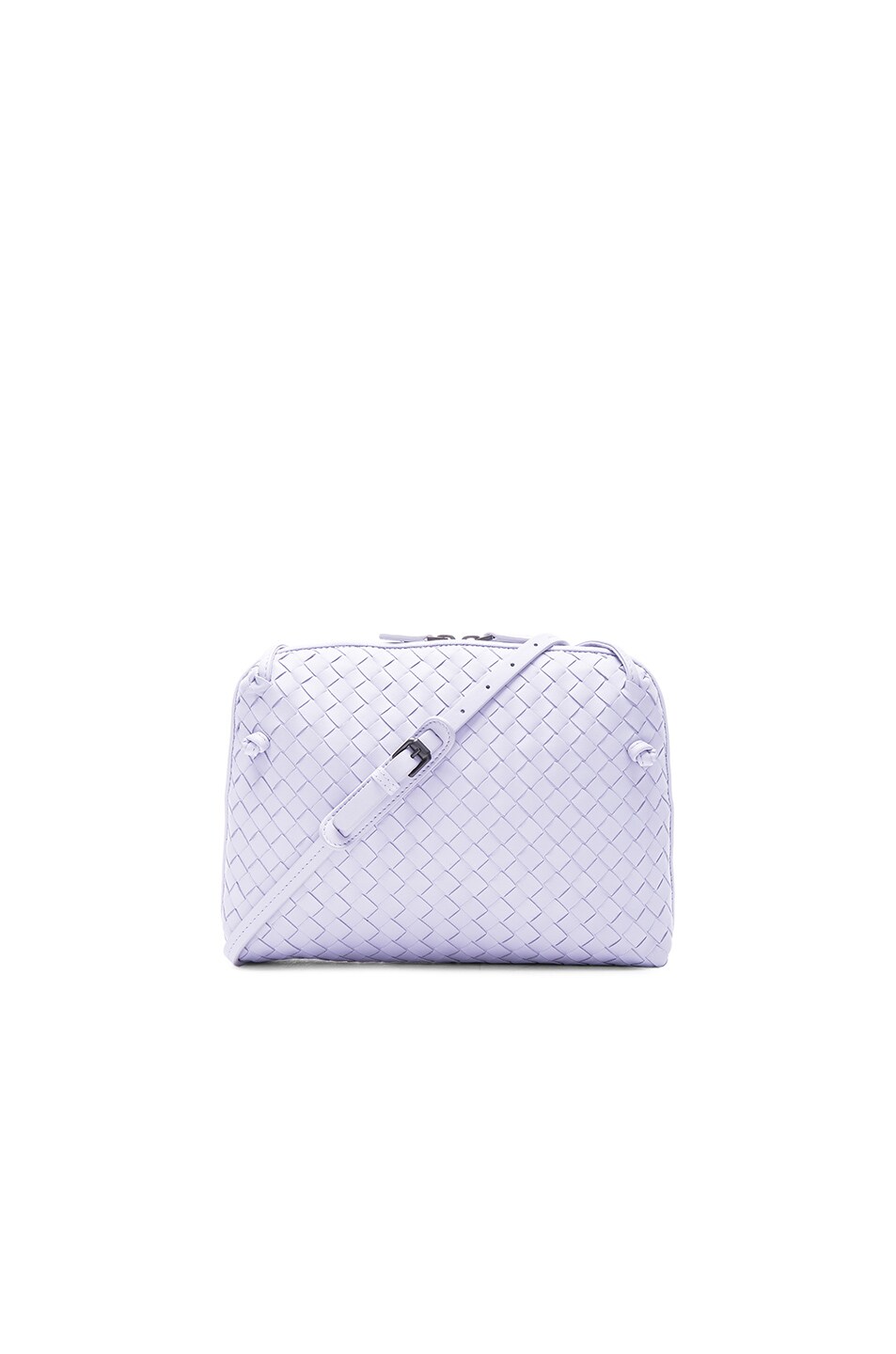 Image 1 of Bottega Veneta Woven Messenger Bag in Oyster