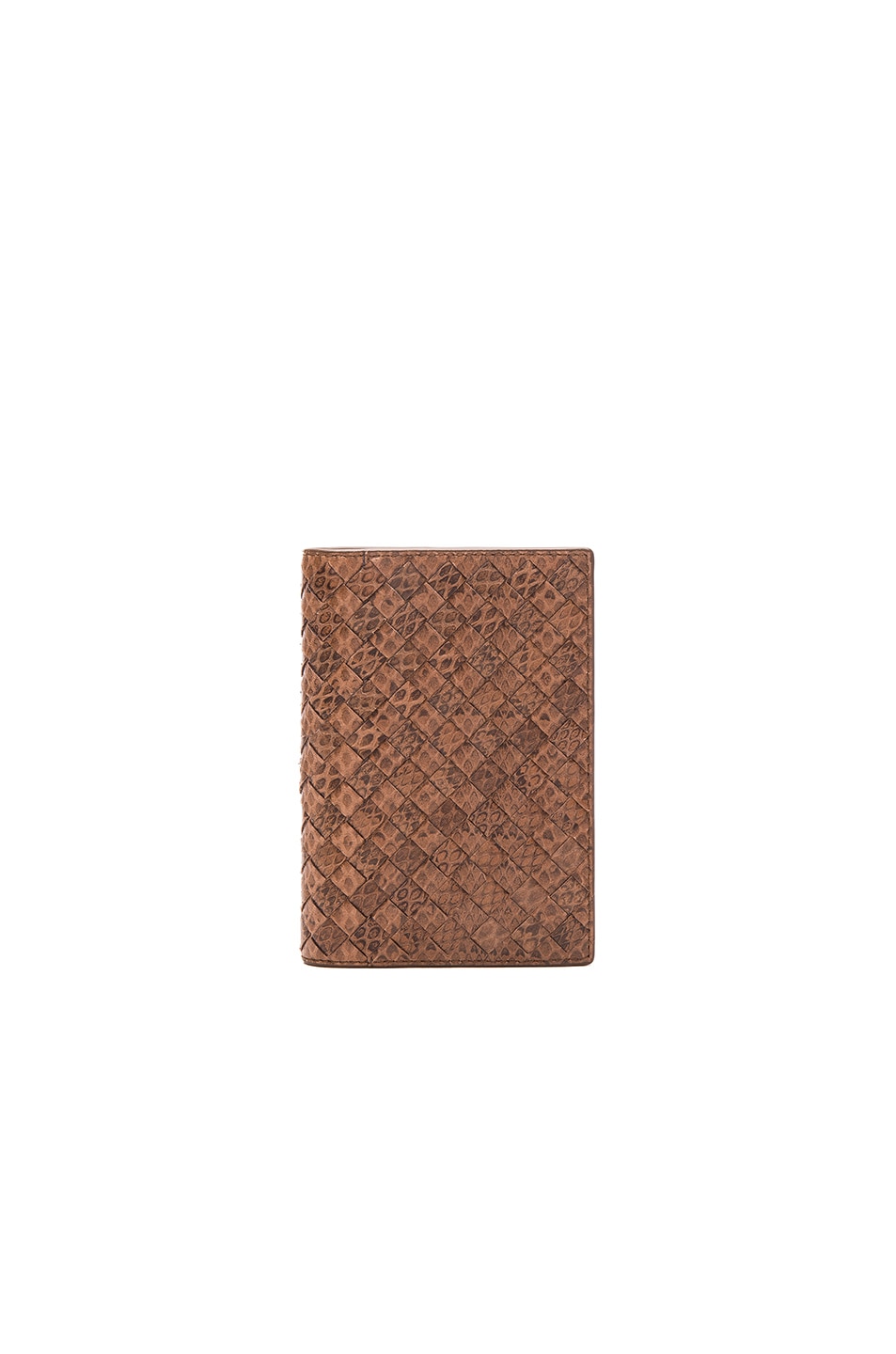 Image 1 of Bottega Veneta Woven Ayers Wallet in New Cigar
