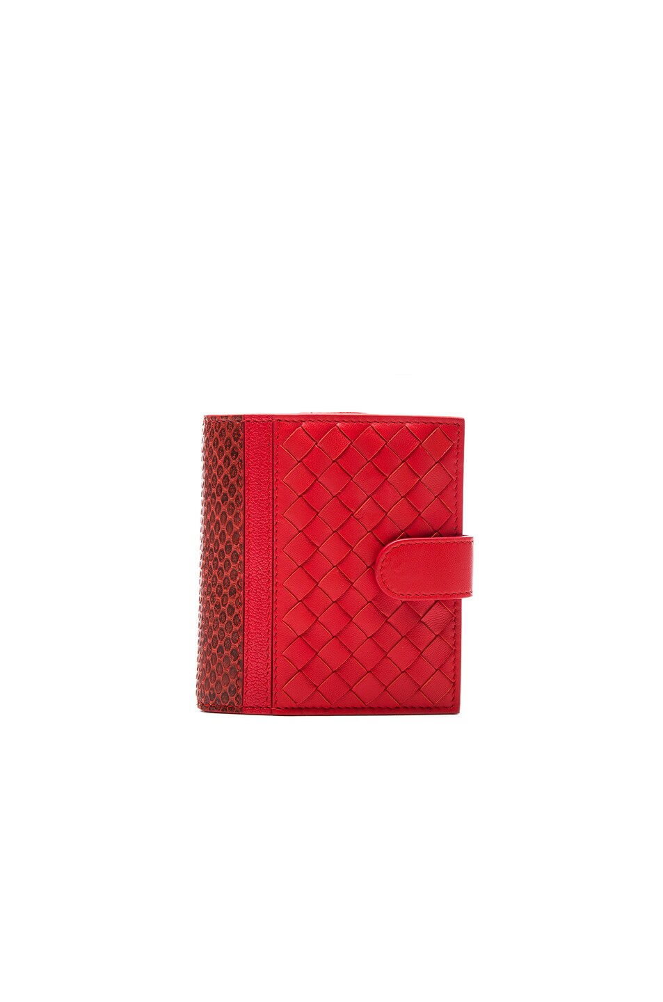 Image 1 of Bottega Veneta Woven Leather & Ayers Wallet in Vesuvio