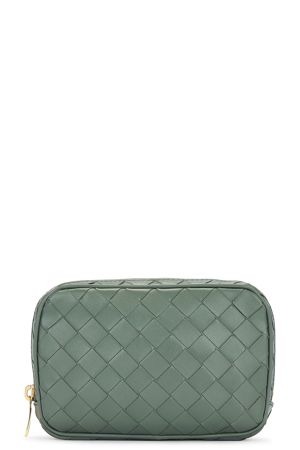 Bottega Veneta Small Zip Pouch in Green