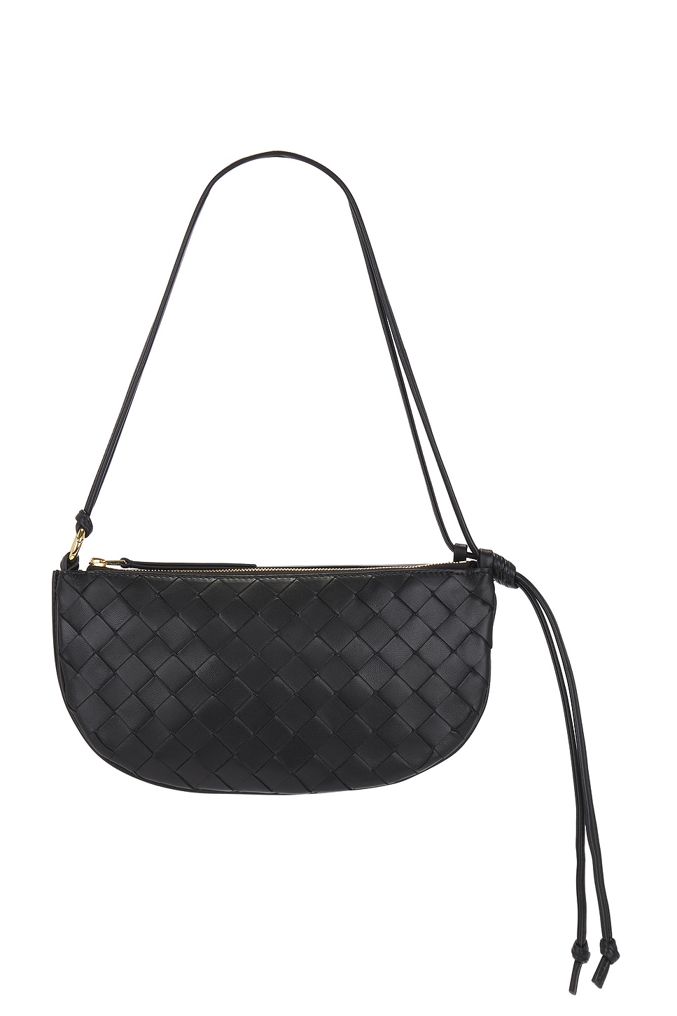 Shop Bottega Veneta Gemelli Double Pouch In Black & Muse Brass