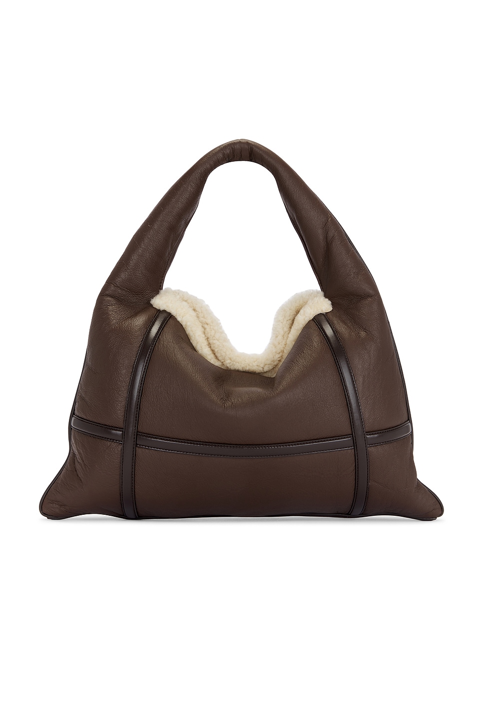 Bottega Veneta Small Hop Bag In Light Brown Teddy Fondant & Muse Bras