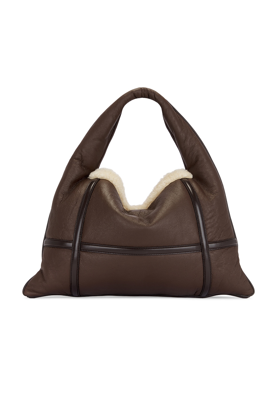 Bottega Veneta Small Hop Bag In Light Brown Teddy Fondant & Muse Bras