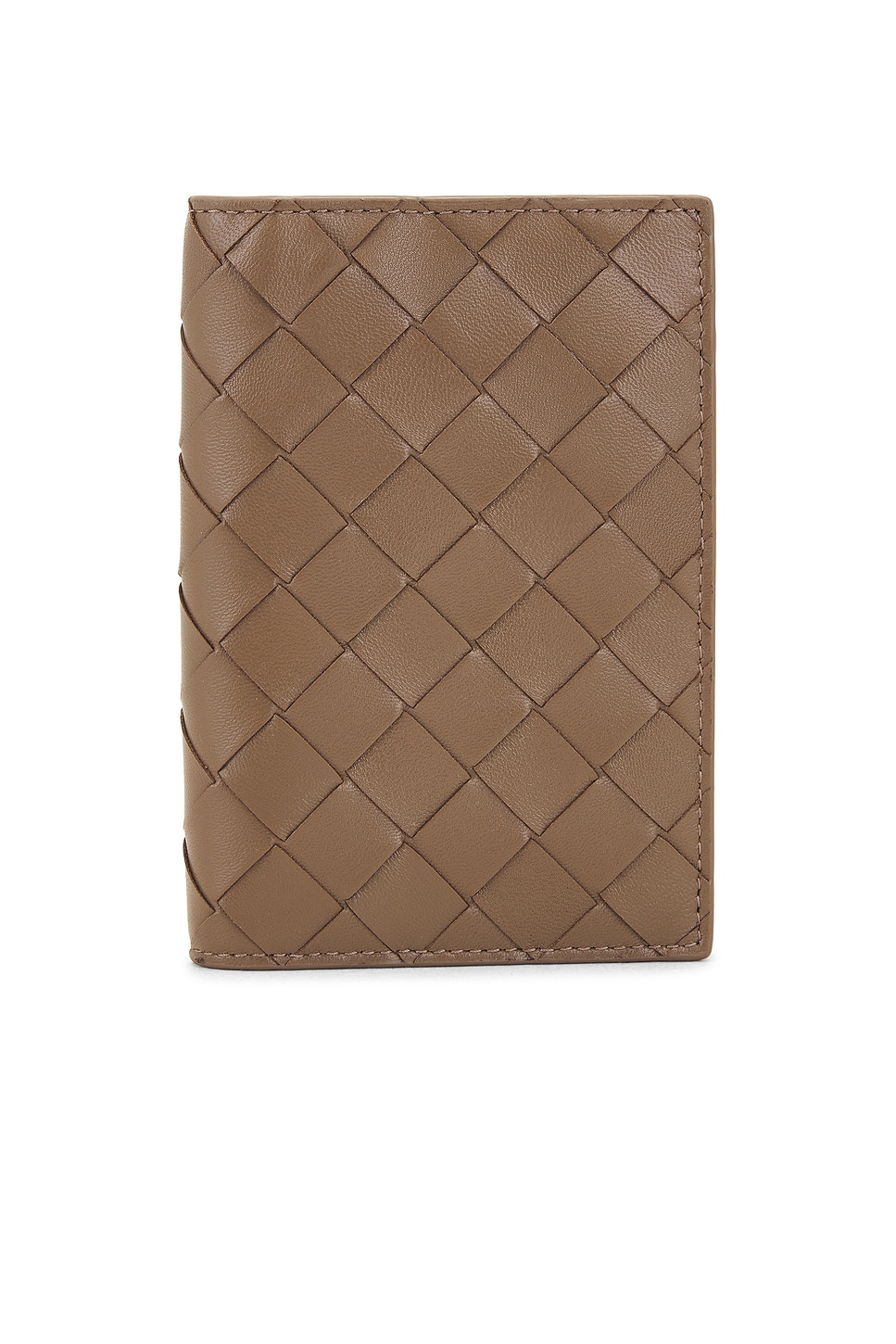 Intrecciato Passport Case in Brown