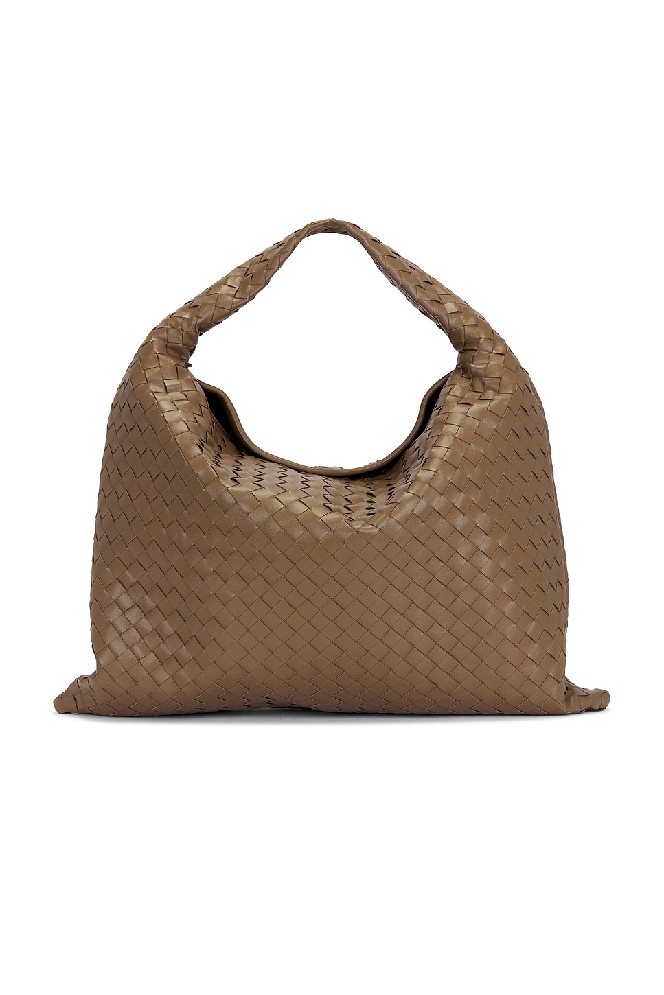 Bottega Veneta Large Hop Hobo Bag In Pinecone & Muse Brass