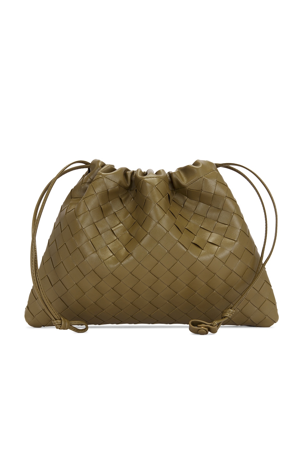 Bottega Veneta Medium Dustbag In Algae & Gold