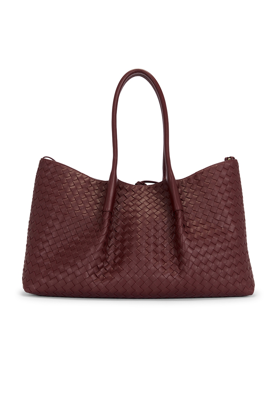 Bottega Veneta New Tote Bag In Madder Brown Lunar & Muse Brass