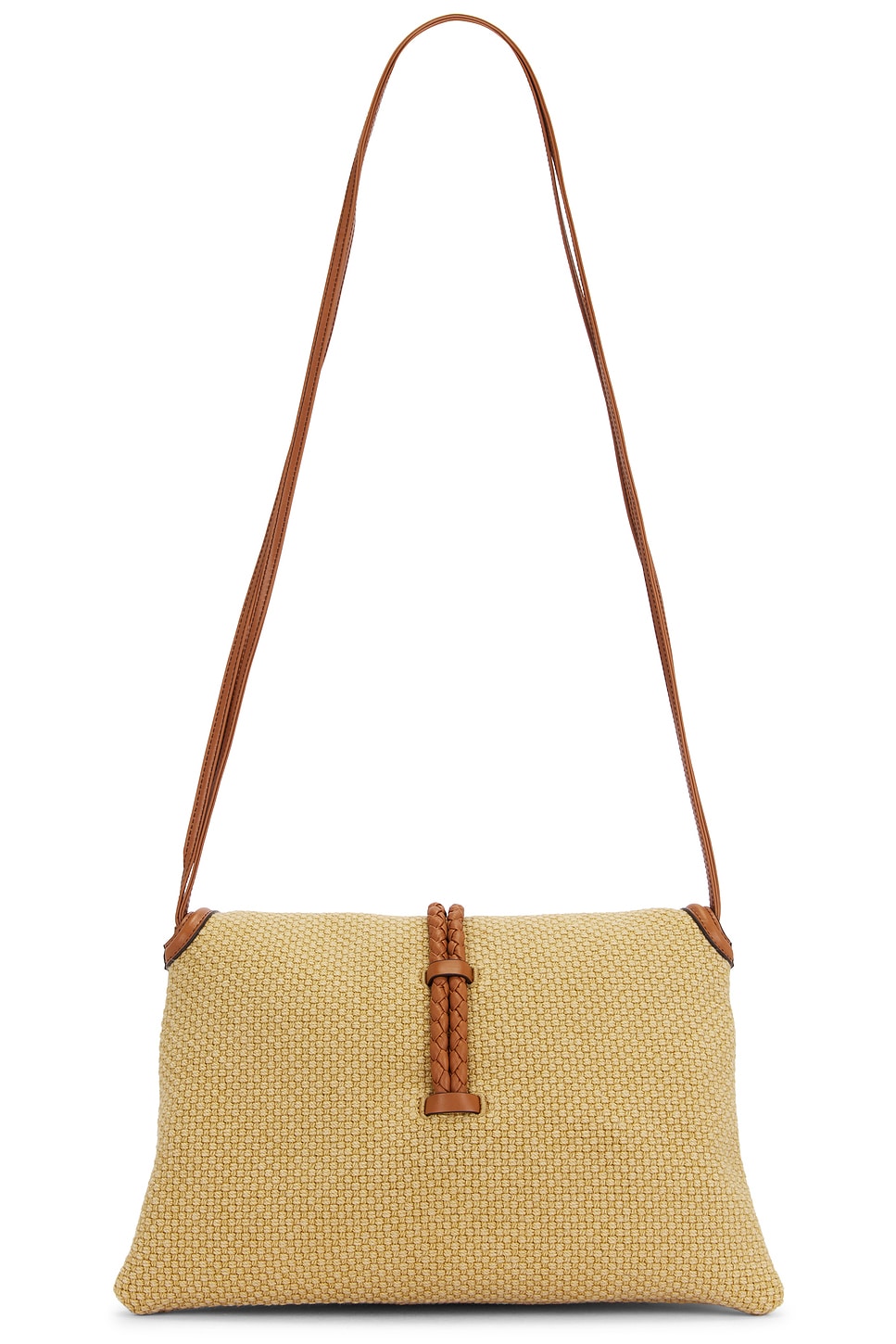 Bottega Veneta Medium Liberta Bag In Cane Sugar  Light Wood  Fondant  & Muse 