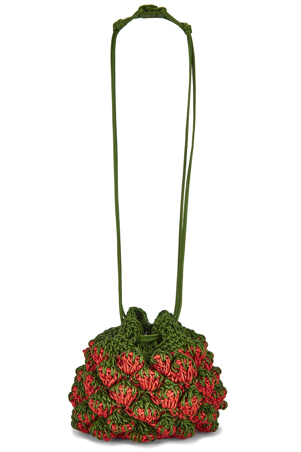 Fragolina Crochet Bag in Red,Green