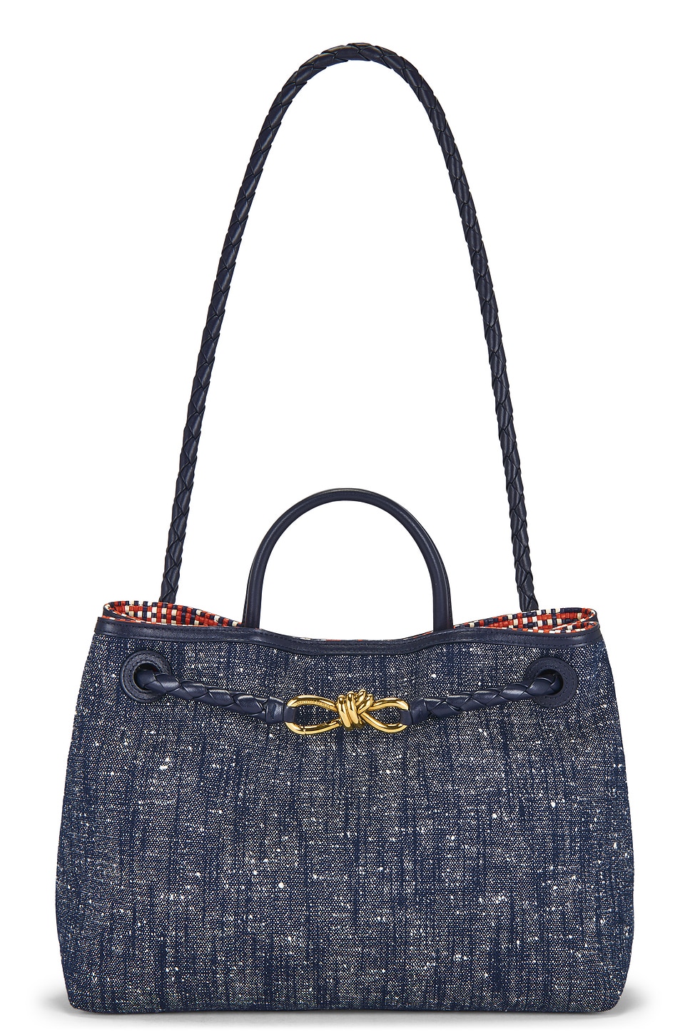 Medium Andiamo Denim Bag in Navy