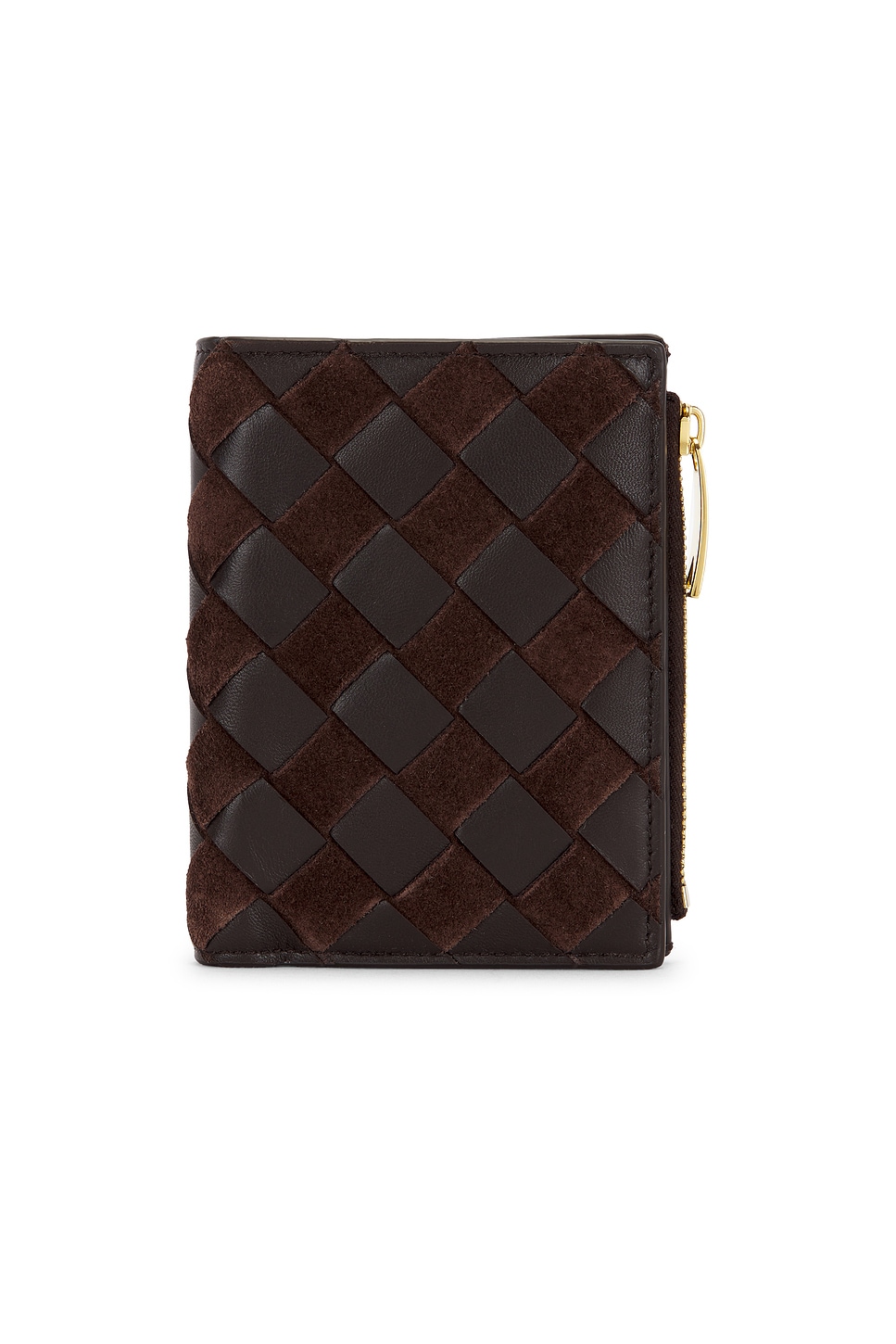 Bottega Veneta Small Bi-fold Wallet In Brown
