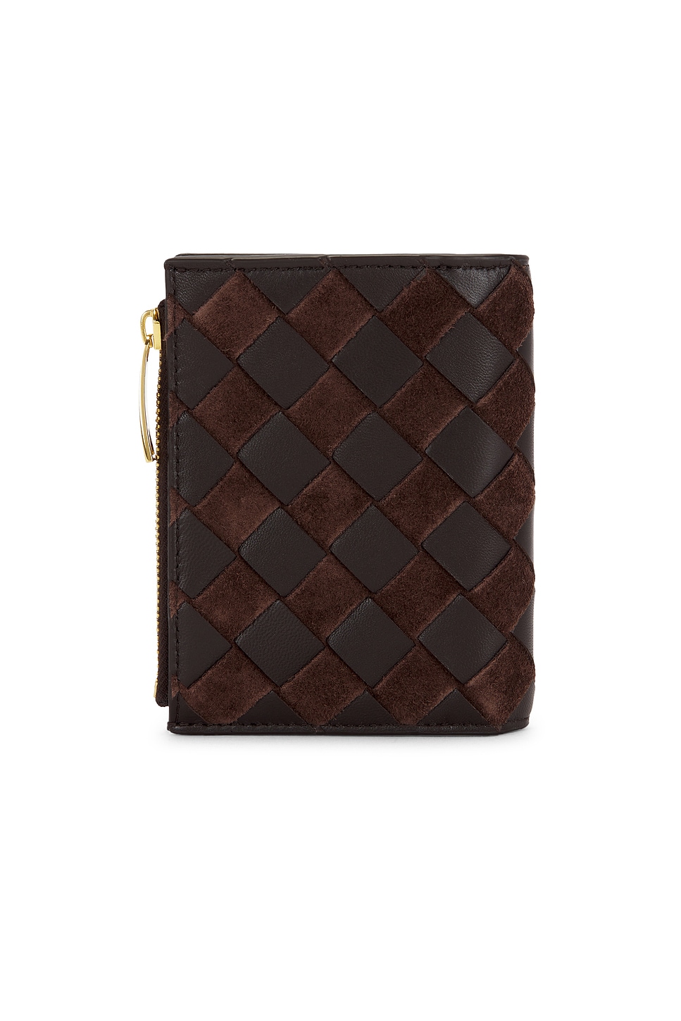 Bottega Veneta Small Bi-fold Wallet In Brown