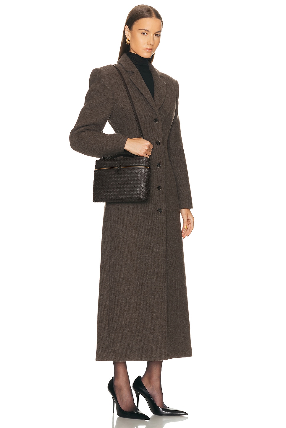 Bottega Veneta Soft Vanity Bag In Brown