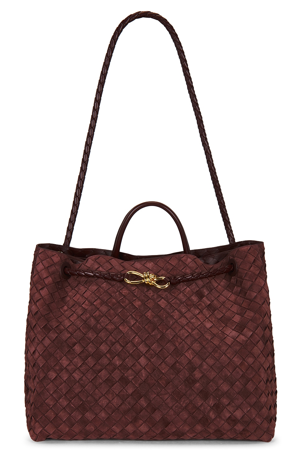 Bottega Veneta Large Andiamo Bag in Burgundy
