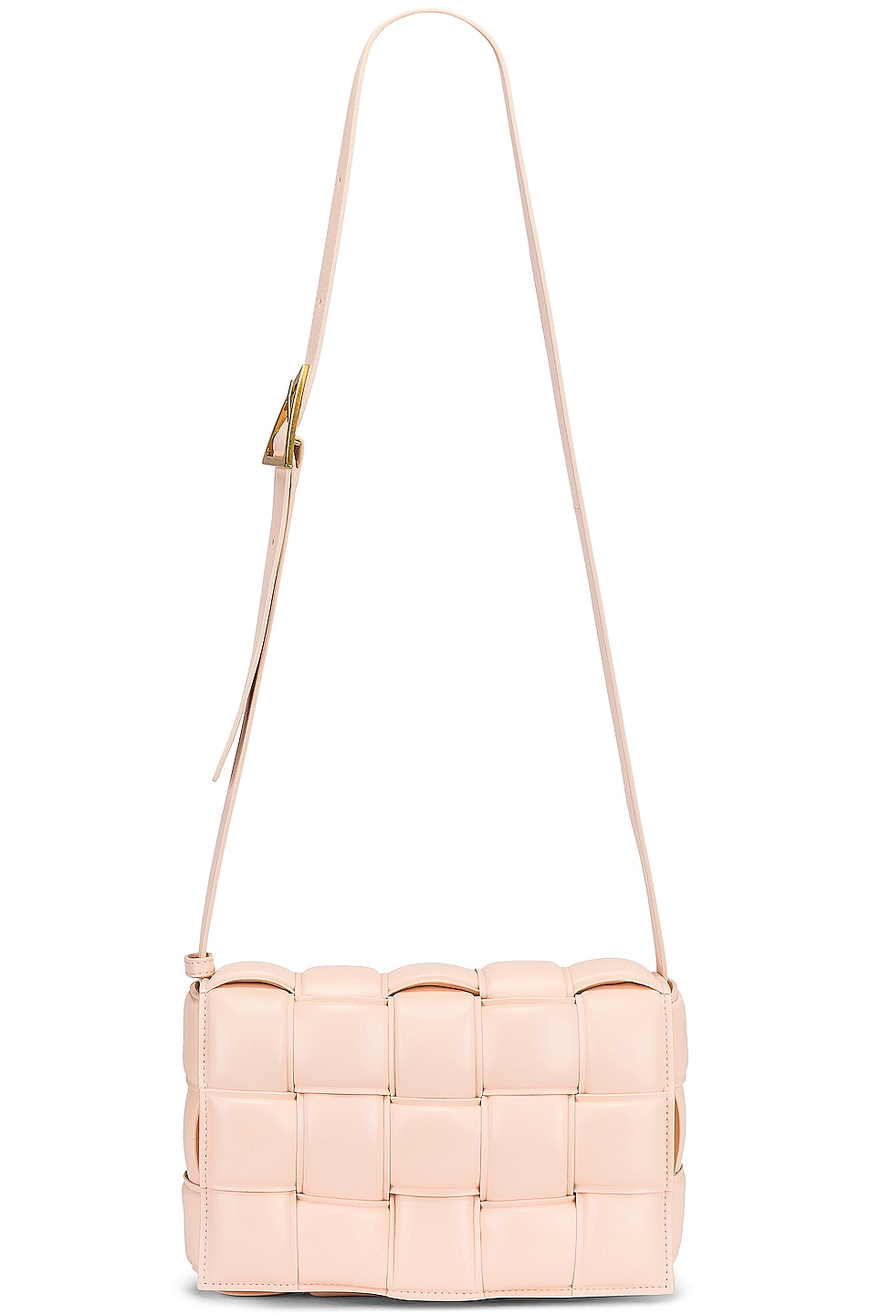 Padded Cassette Crossbody Bag in Blush