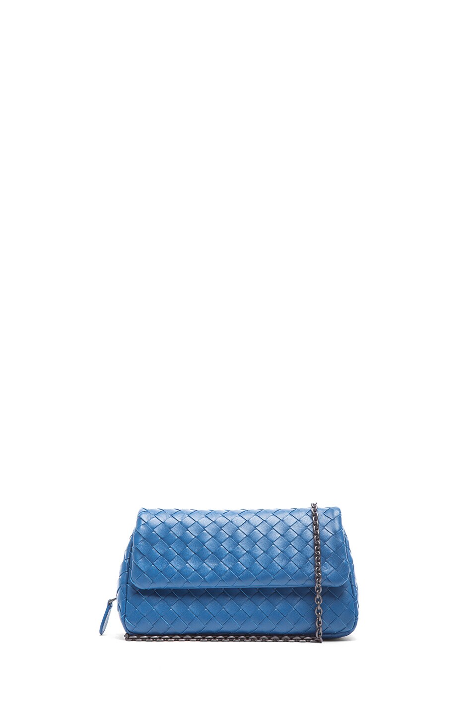 Image 1 of Bottega Veneta Fold Over Messenger Bag in Electrique