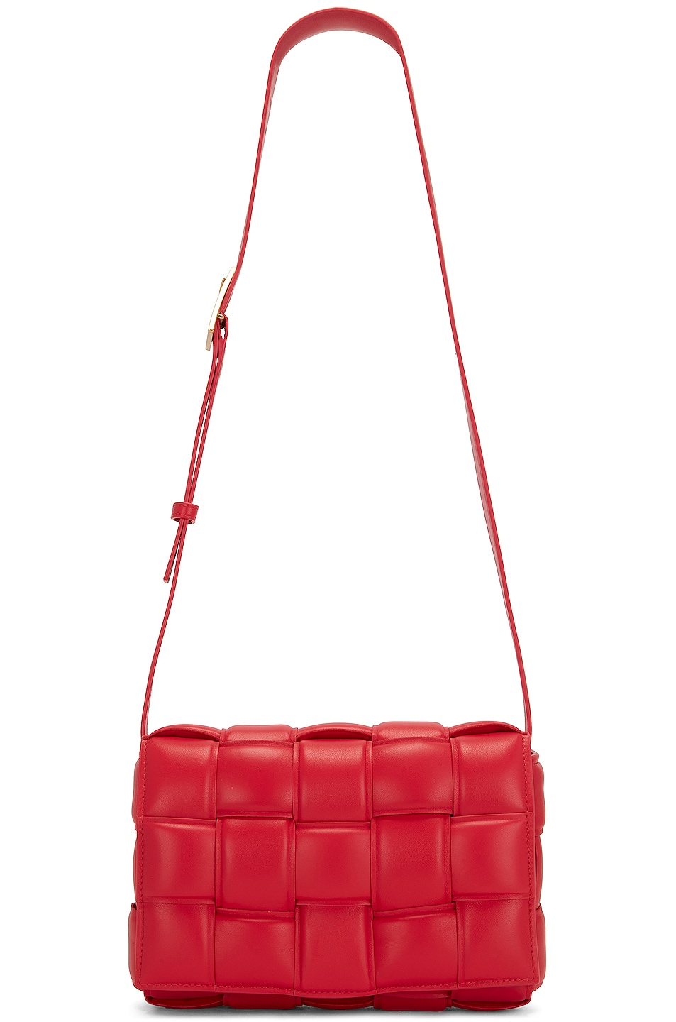 Padded Cassette Crossbody Bag in Fuchsia