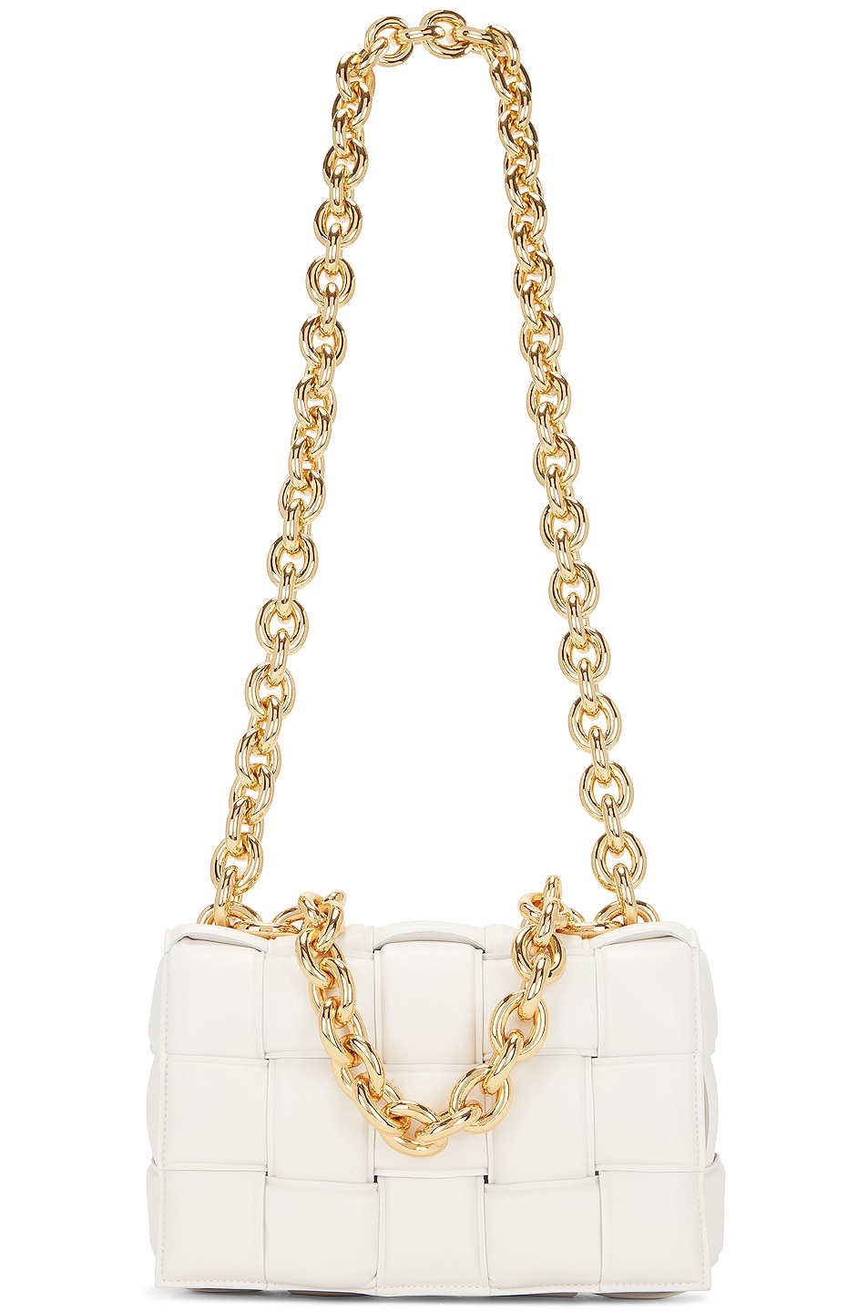 Chain Cassette Bag in White