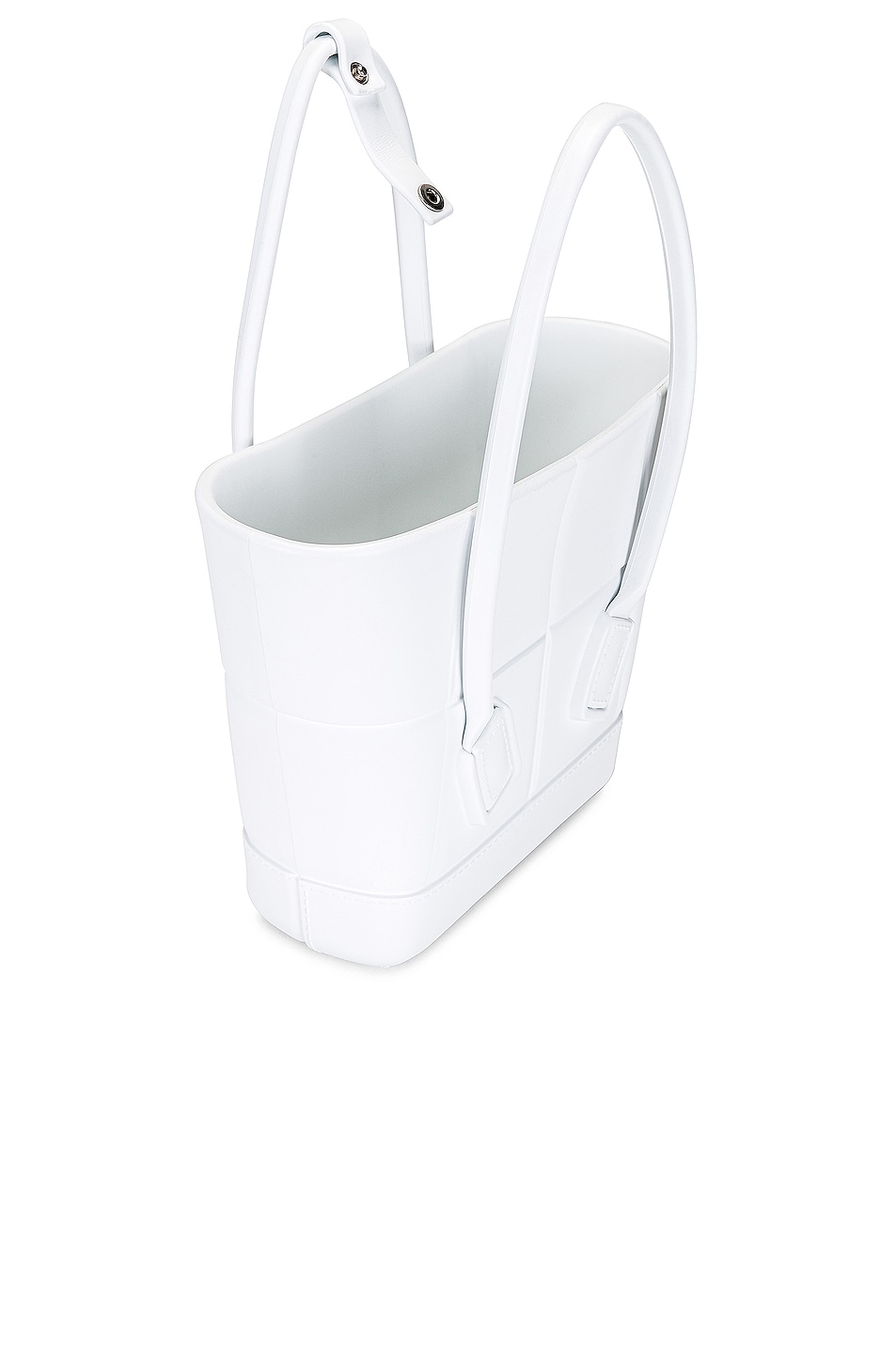 Bottega Veneta Mini Arco Shopping Tote Bag - detail view in White