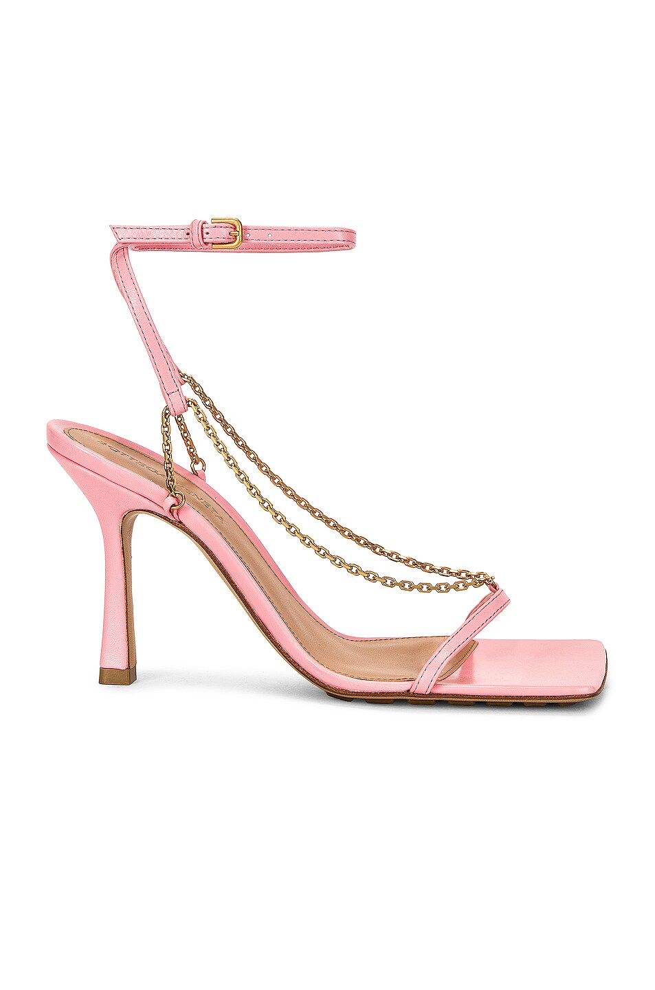 Image 1 of Bottega Veneta Stretch Chain Sandals in Blossom