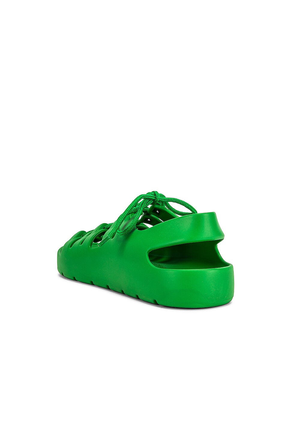 Bottega Veneta Jelly Lace Up Sandals in Grass | FWRD
