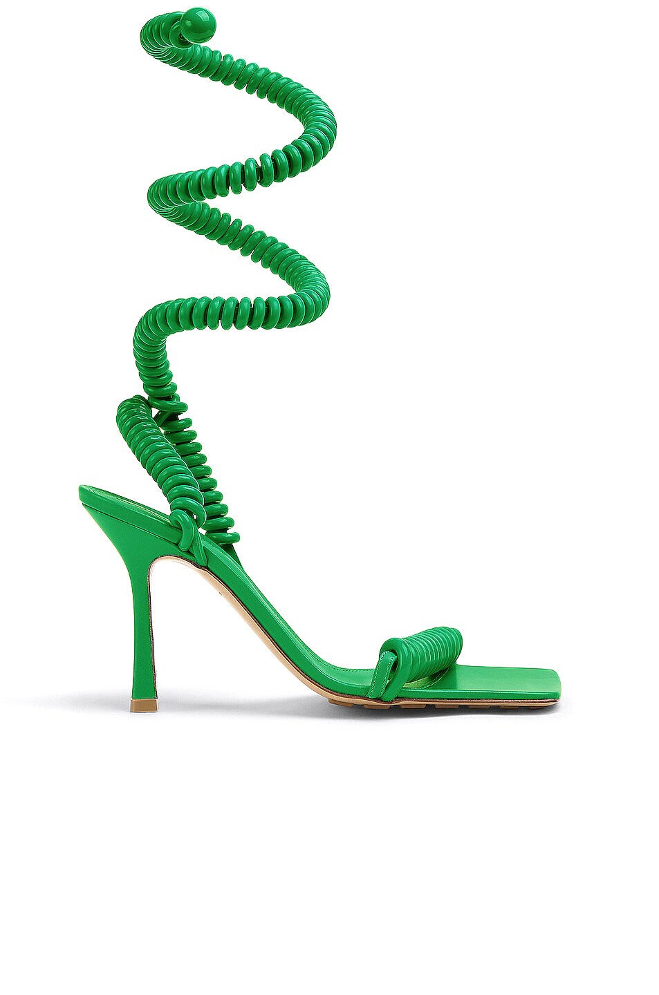 Image 1 of Bottega Veneta Wire Stretch Sandals in Grass