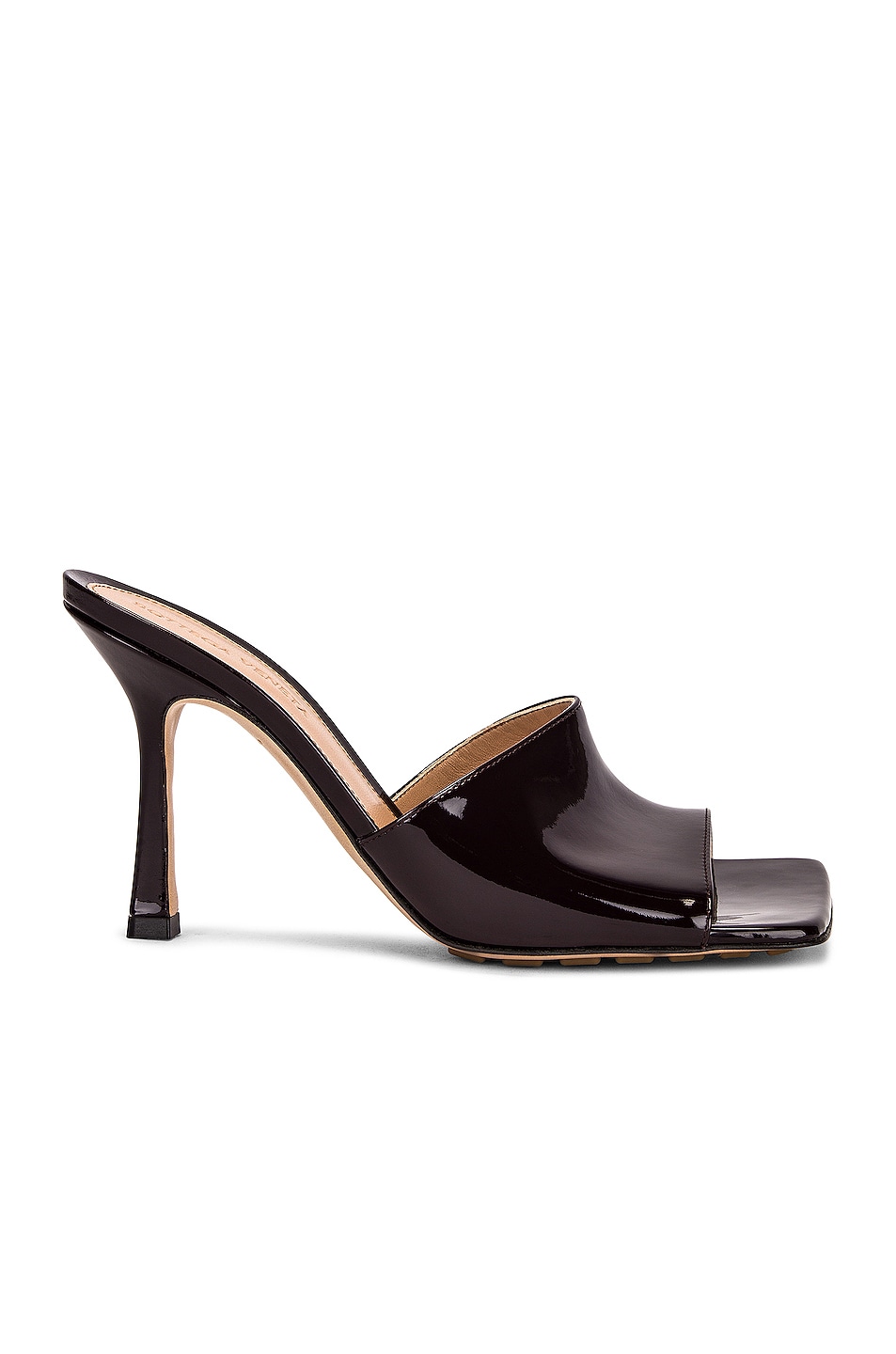 Bottega Veneta Stretch Gloss Sandals in Oxide | FWRD