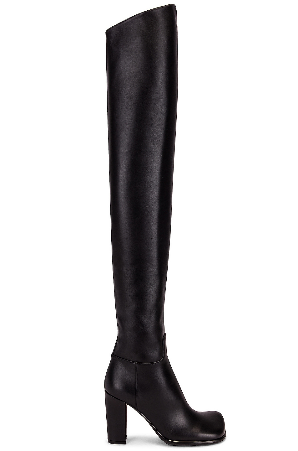 Image 1 of Bottega Veneta Leather Thigh High Boots in Black