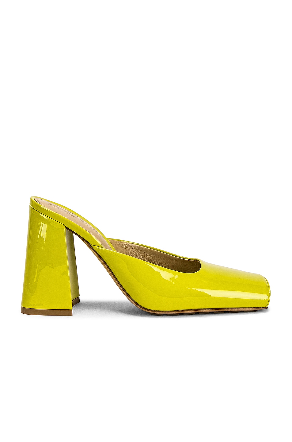 Image 1 of Bottega Veneta Tower Square Toe Mule Pumps in Kiwi