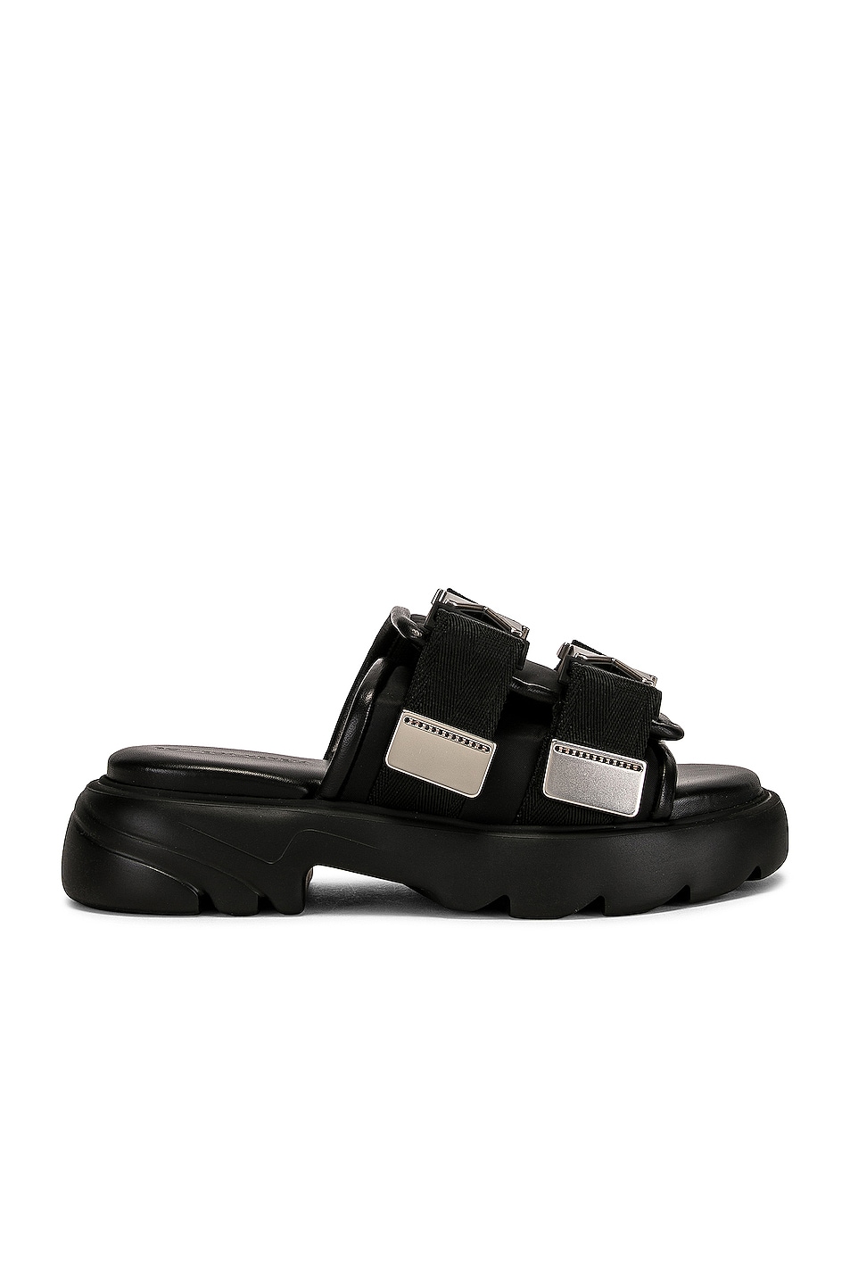 Image 1 of Bottega Veneta Flash Buckle Sandals in Black