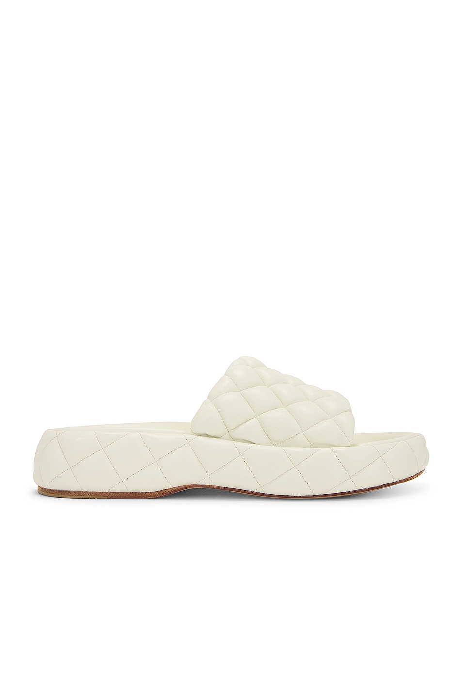 Image 1 of Bottega Veneta Stretch Padded Sandals in White