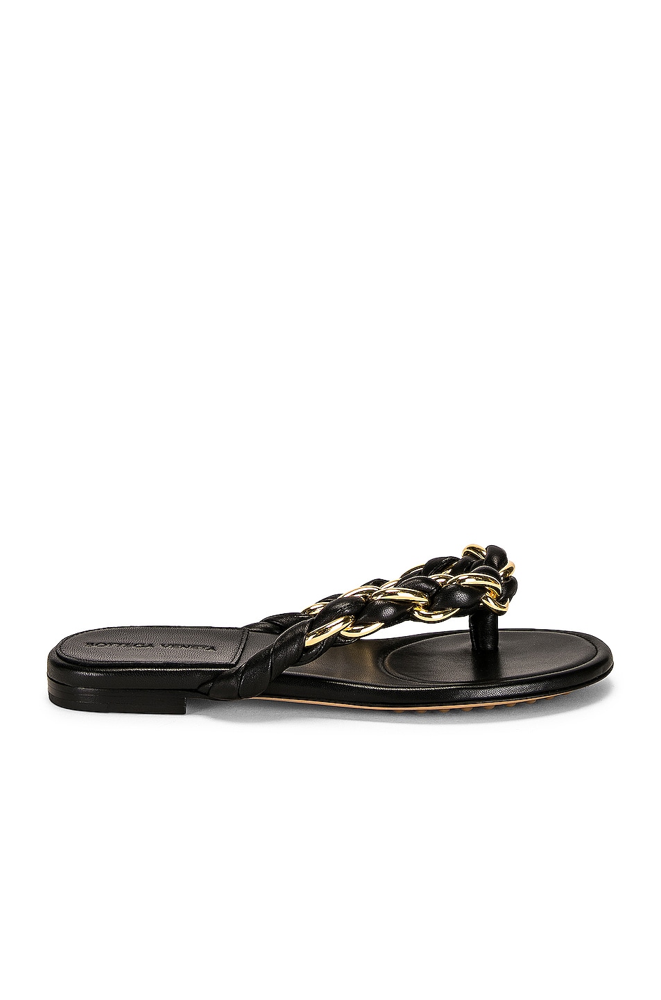 Image 1 of Bottega Veneta Dot Flat Sandals in Black