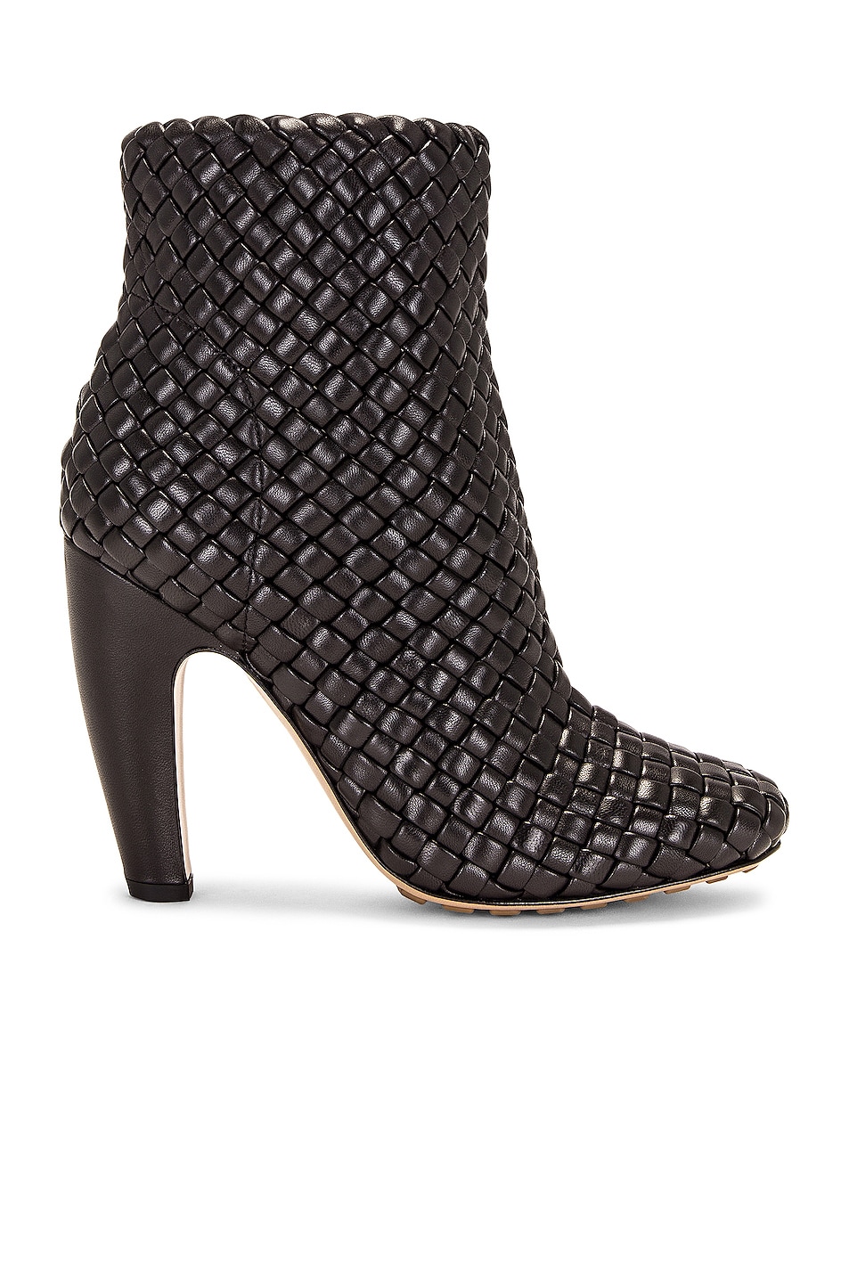 Image 1 of Bottega Veneta Mini Lido Weave Ankle Boots in Black