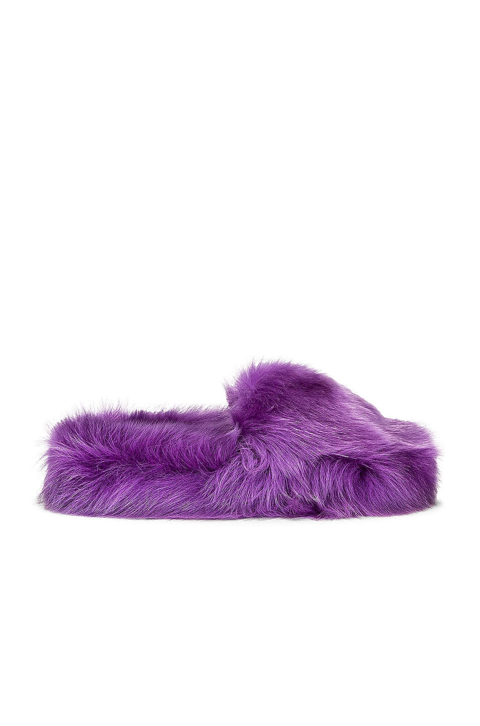 Image 1 of Bottega Veneta Shearling Resort Slides in Purple