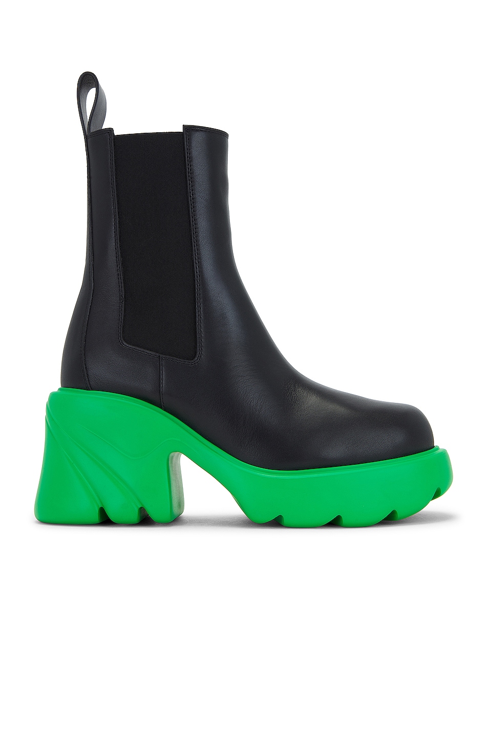 Image 1 of Bottega Veneta Flash Ankle Boots in Black & Parakeet
