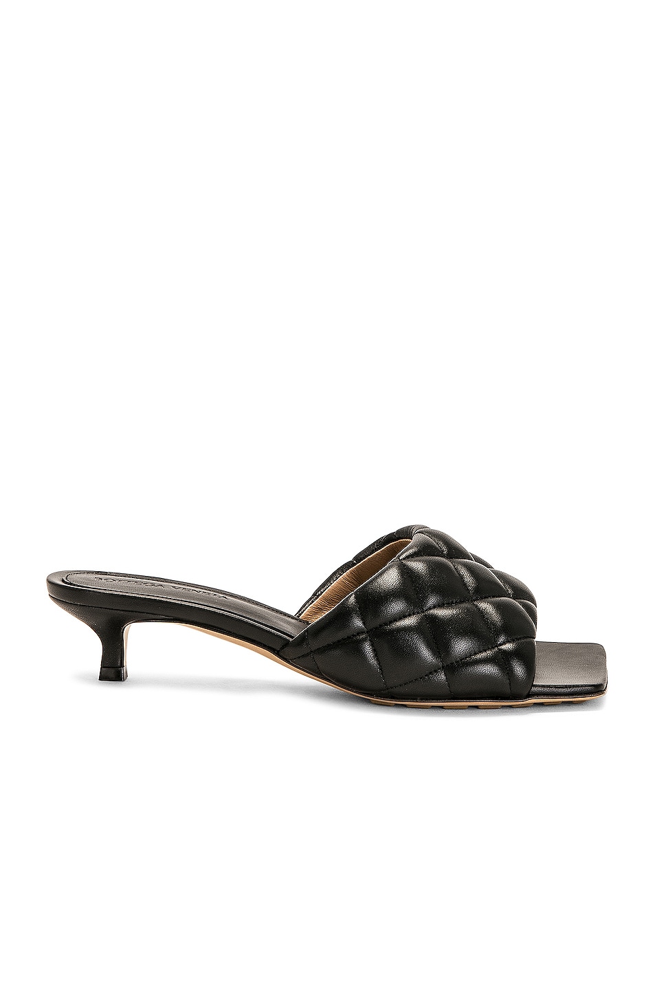Image 1 of Bottega Veneta Padded Mule Sandal in Black