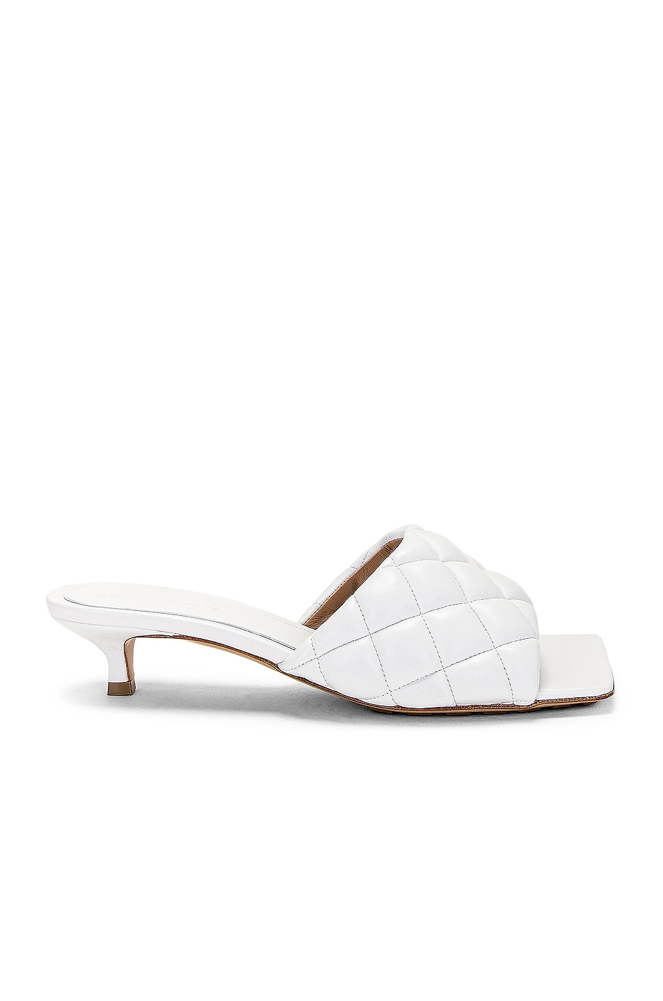 Image 1 of Bottega Veneta Padded Mule Sandal in Optic White