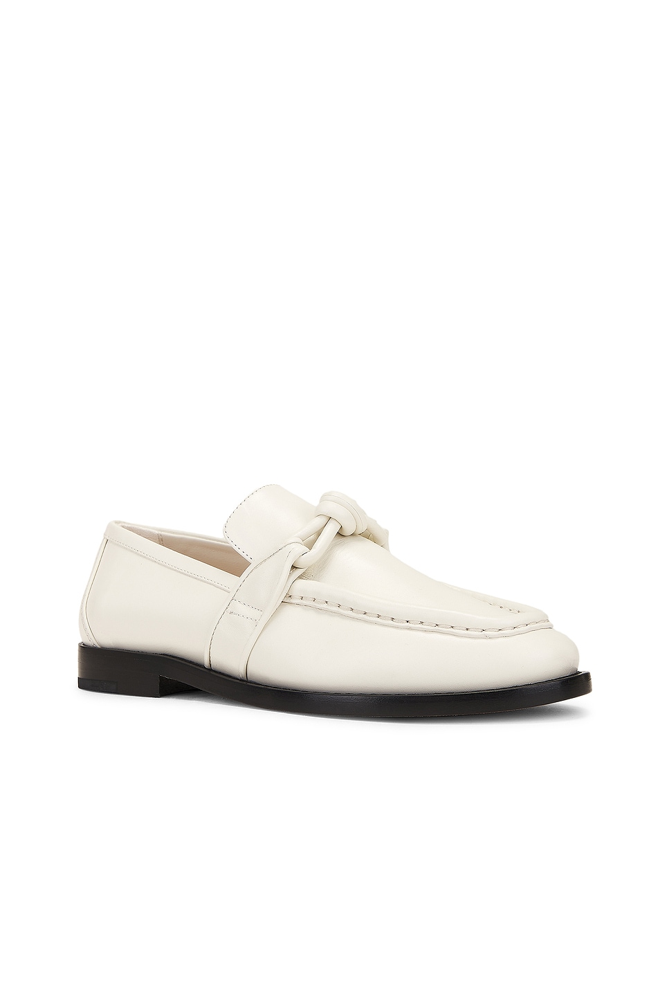 Shop Bottega Veneta Astaire Flat Loafer In String