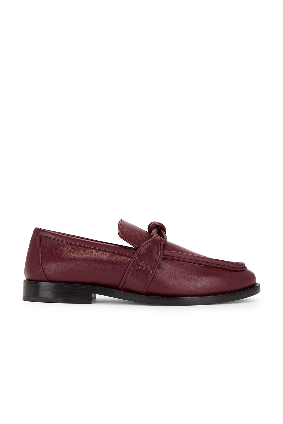 Shop Bottega Veneta Astaire Flat Loafer In Merlot