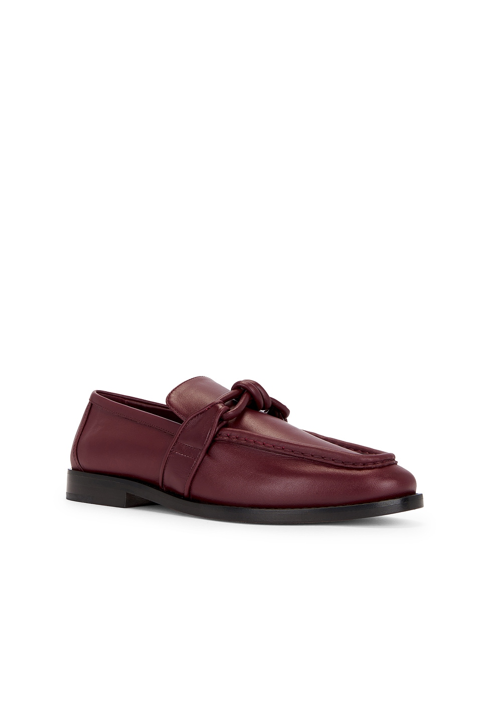 Shop Bottega Veneta Astaire Flat Loafer In Merlot