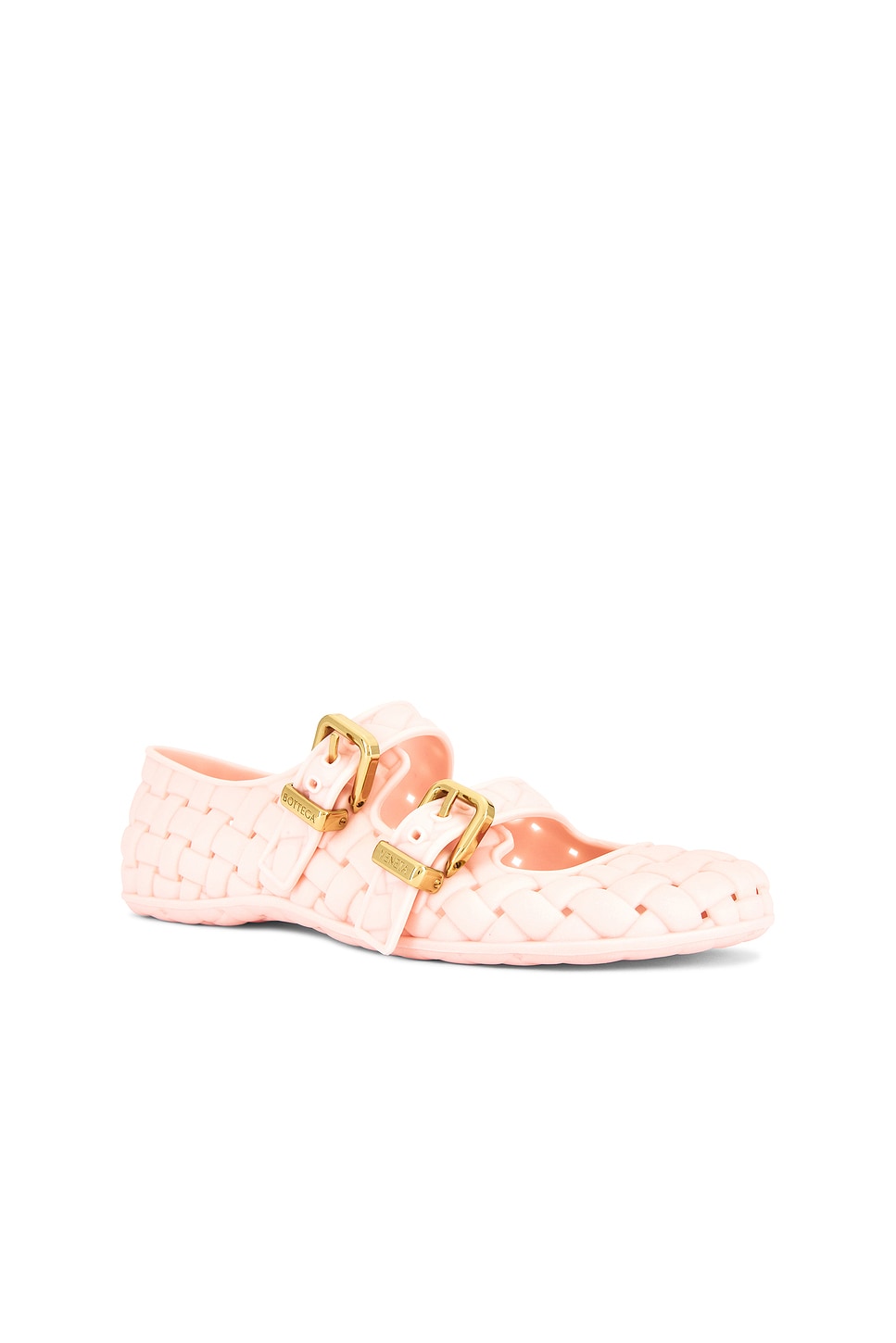 Bottega Veneta Ballerine Mary-jane Amy In Rose