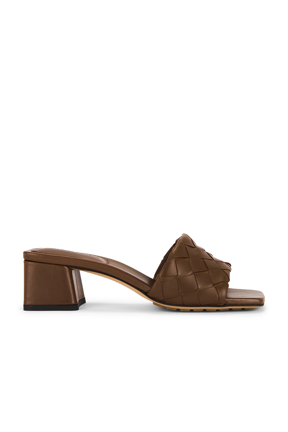 Image 1 of Bottega Veneta Mule Sandal in Dark Leather