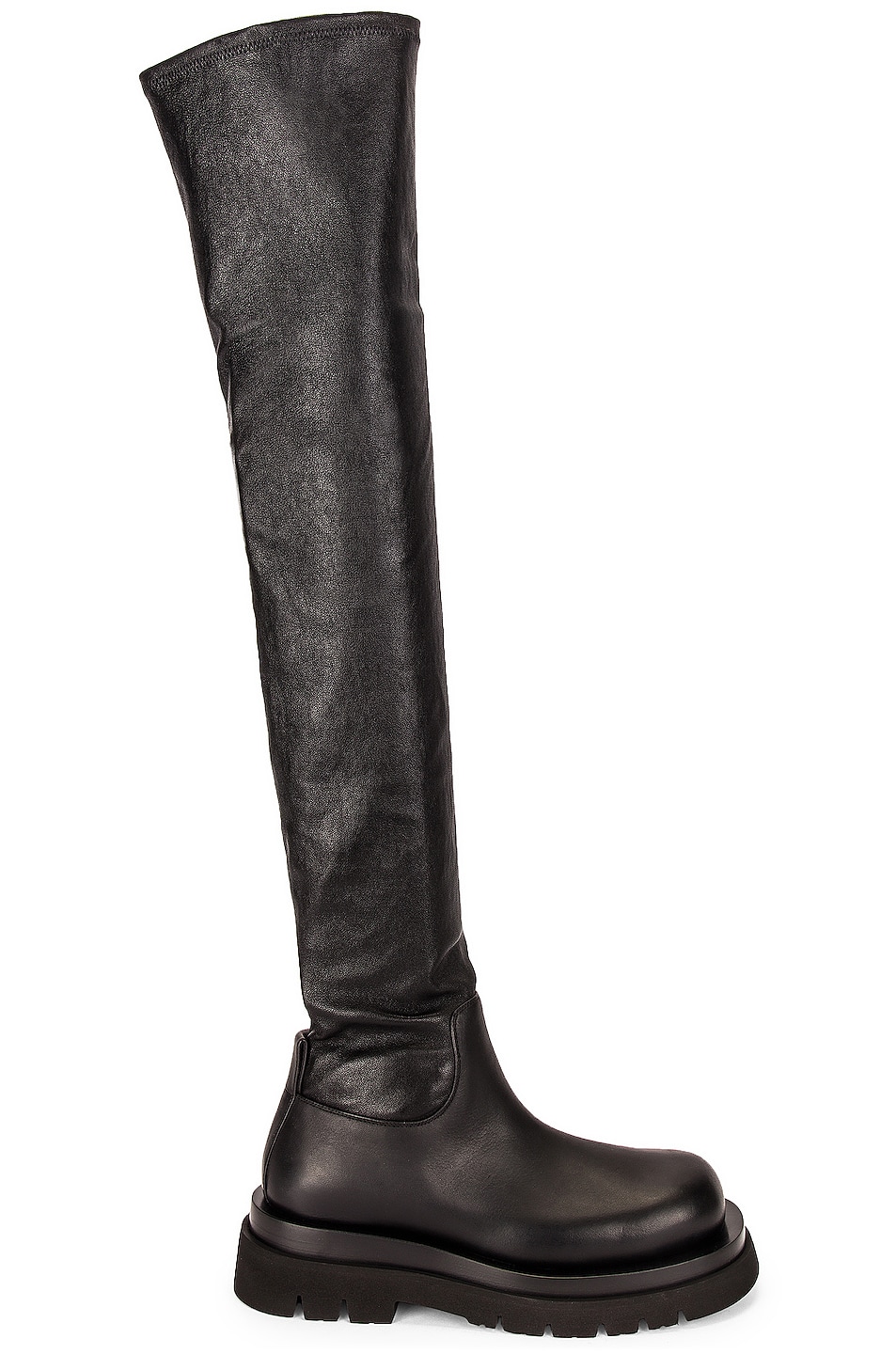 Image 1 of Bottega Veneta The Lug Boots in Black & Black