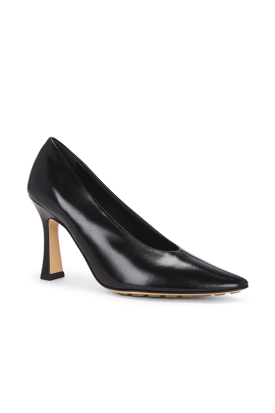 Bottega Veneta Scarpe Con Tacco Sofia In Pelle Verde Scuro Donna In Black