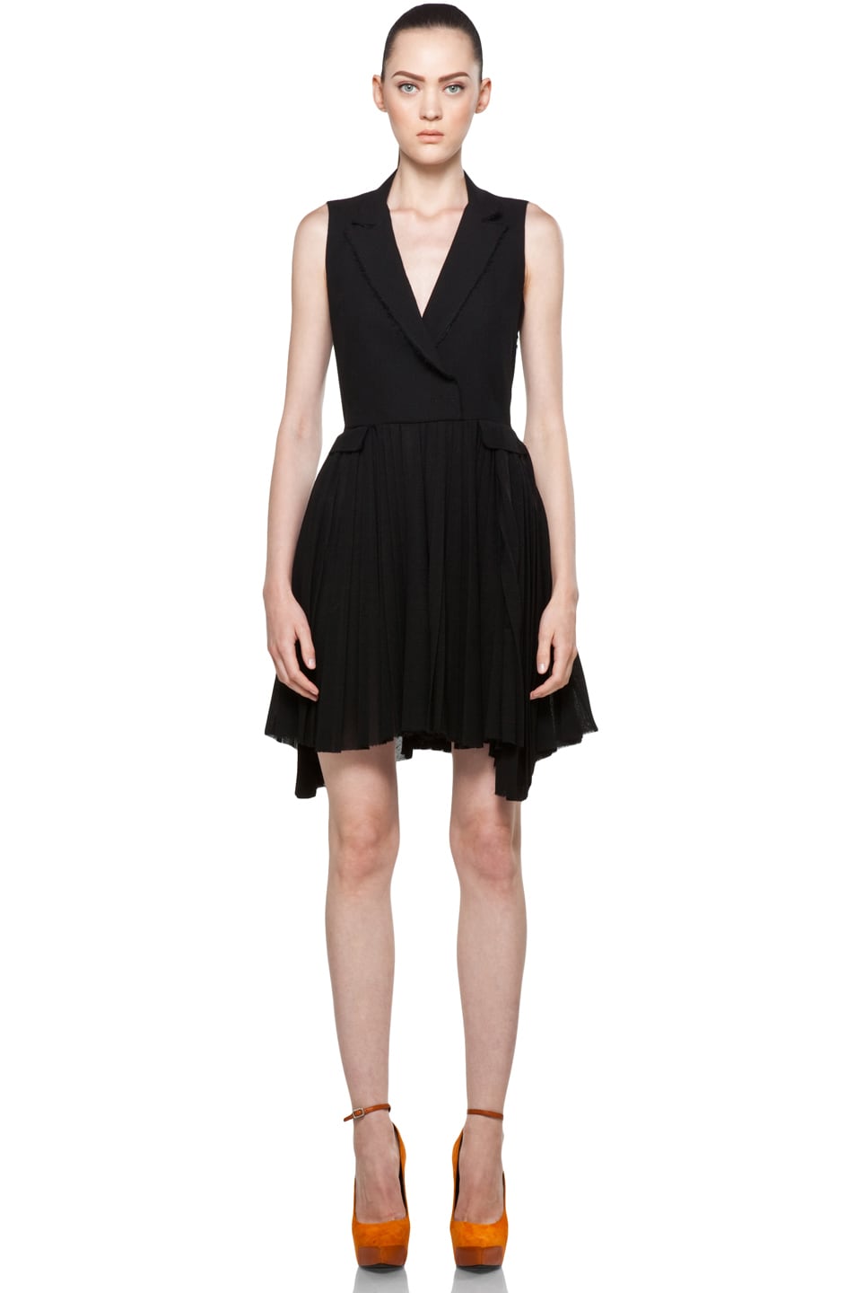 Boy. by Band of Outsiders Tailored Dress in Nero | FWRD