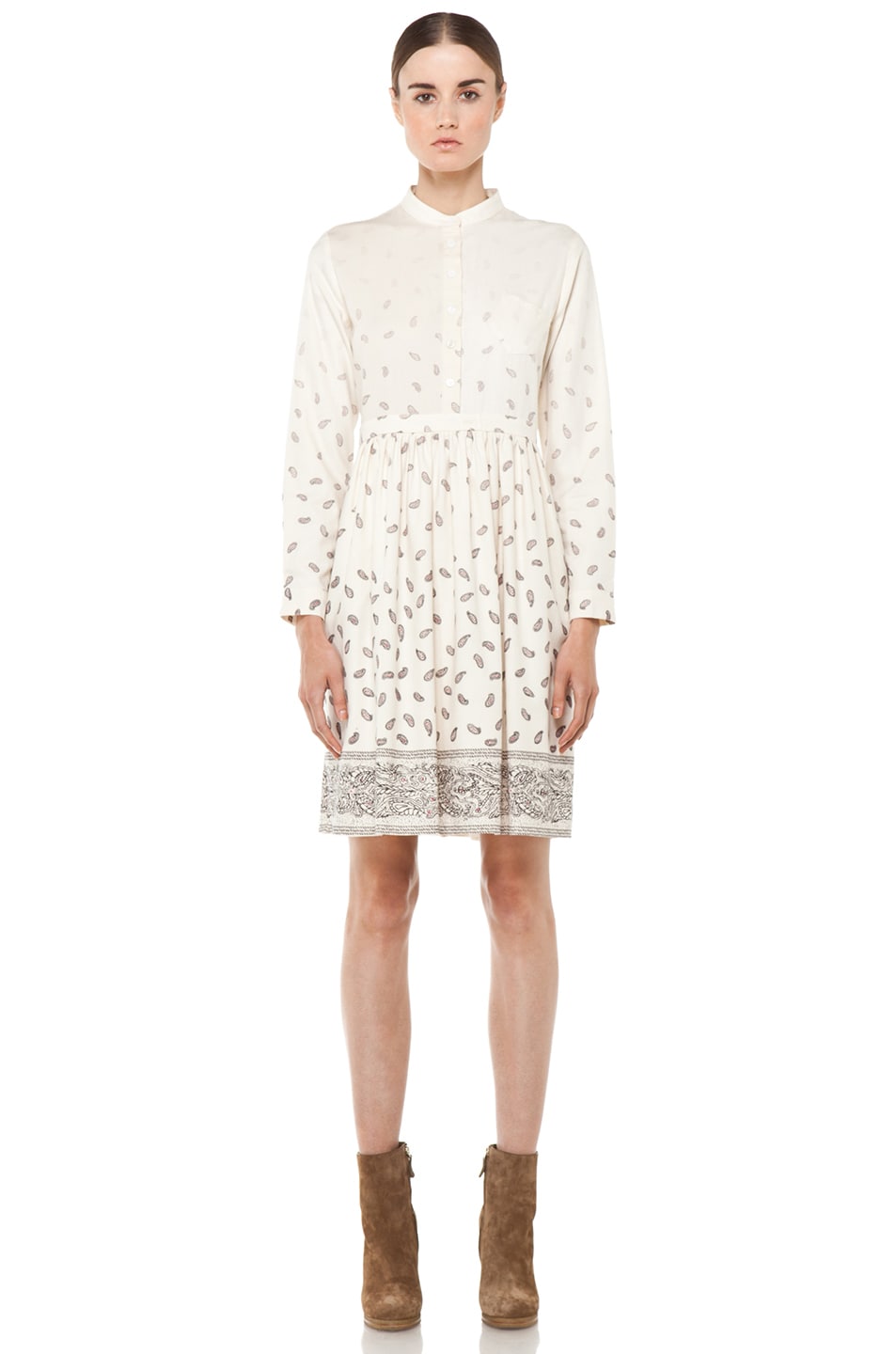 Image 1 of Boy. by Band of Outsiders Baby Doll Dress in Ecru